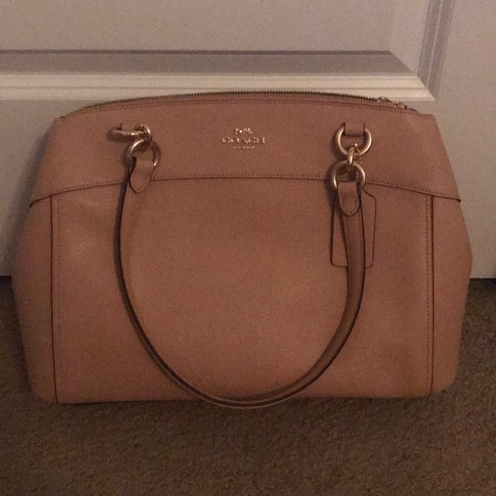 Blush pink coach purse - practically brand new